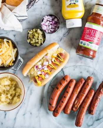 smoked frankfurter sosis